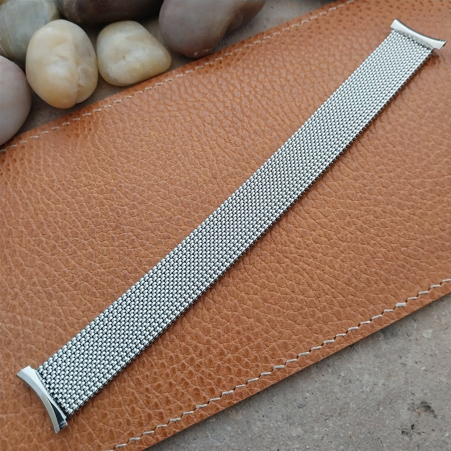 19mm 18mm 17mm 16mm Evinger Vintage Stainless Stretch Mesh Unused Watch Band