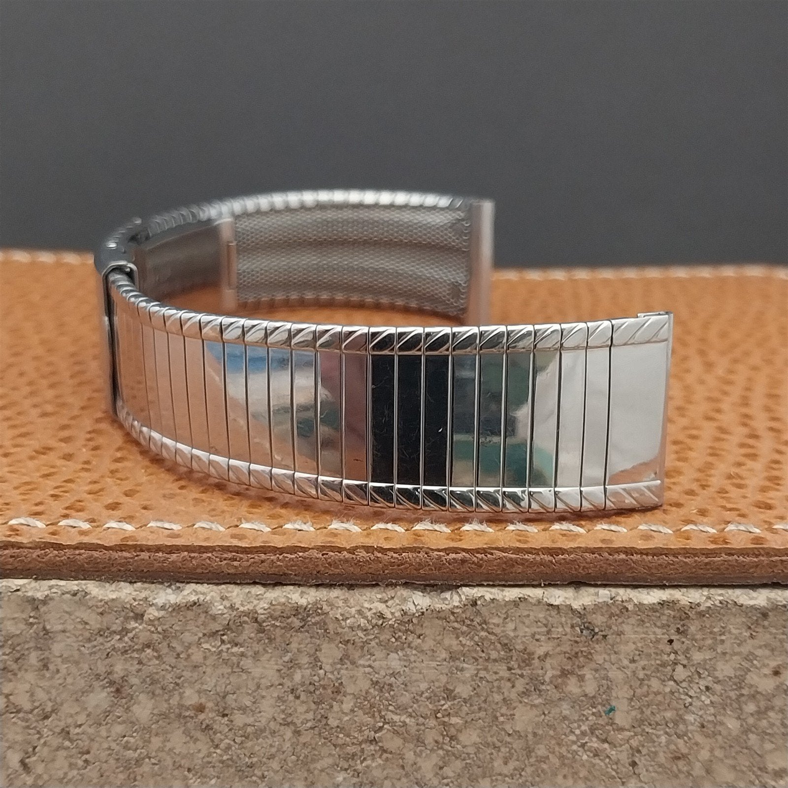 Vintage 17.5mm Stainless Steel Classic Kreisler Unused 1960s Watch Band