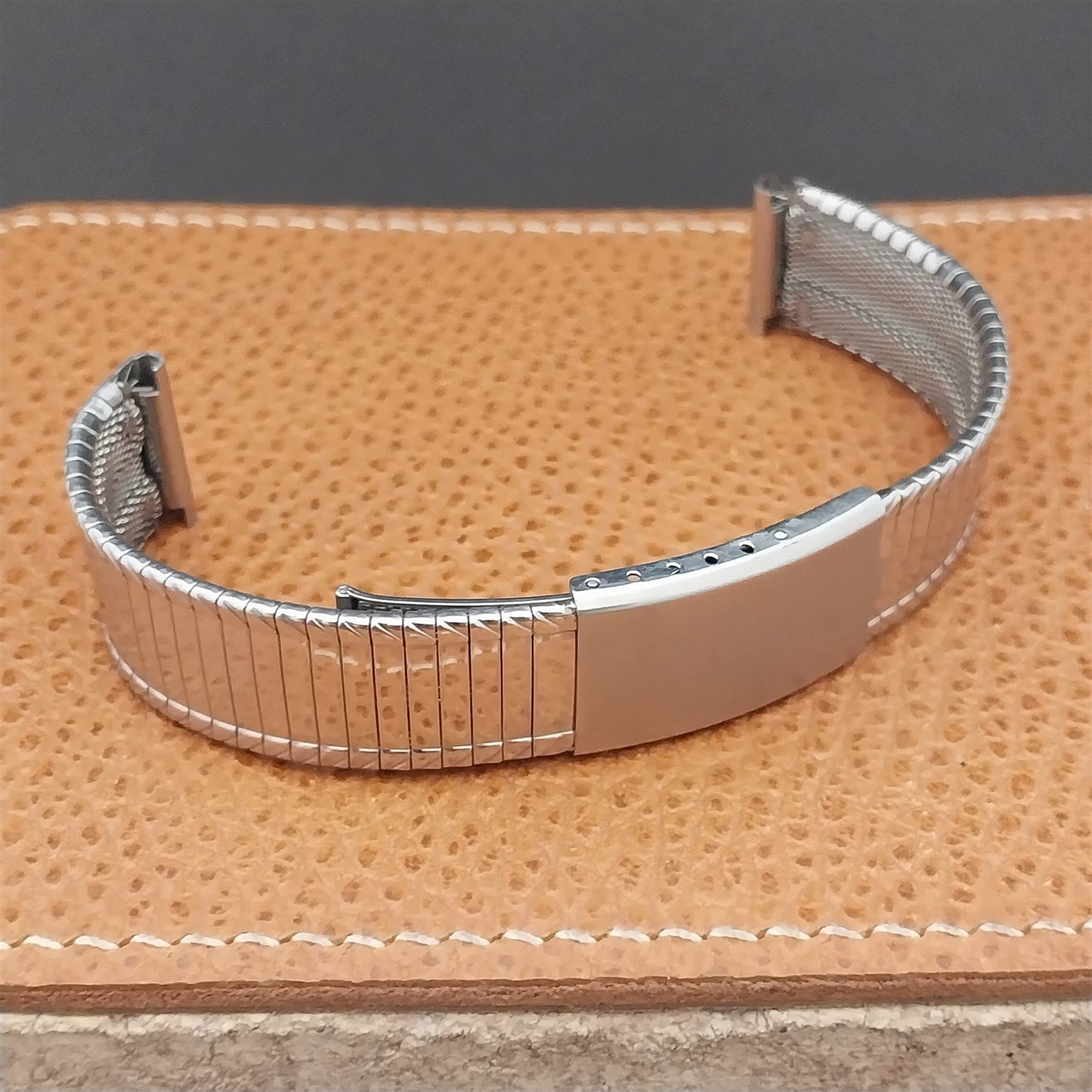 Vintage 17.5mm Stainless Steel Classic Kreisler Unused 1960s Watch Band