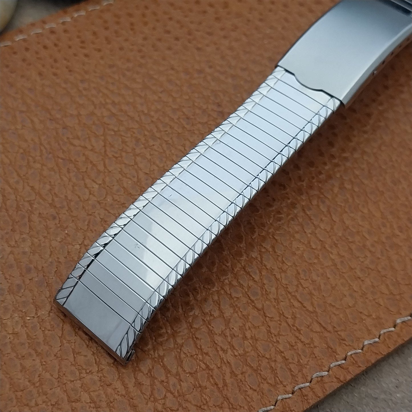 Vintage 17.5mm Stainless Steel Classic Kreisler Unused 1960s Watch Band