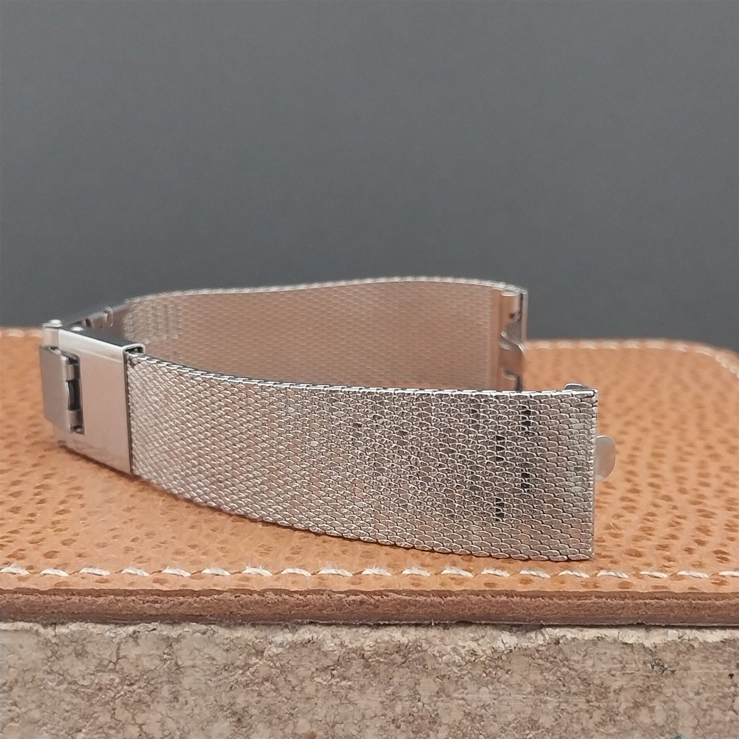 Vintage 17.4mm Kreisler Stainless Steel Mesh Unused NOS 1960s Classic Watch Band