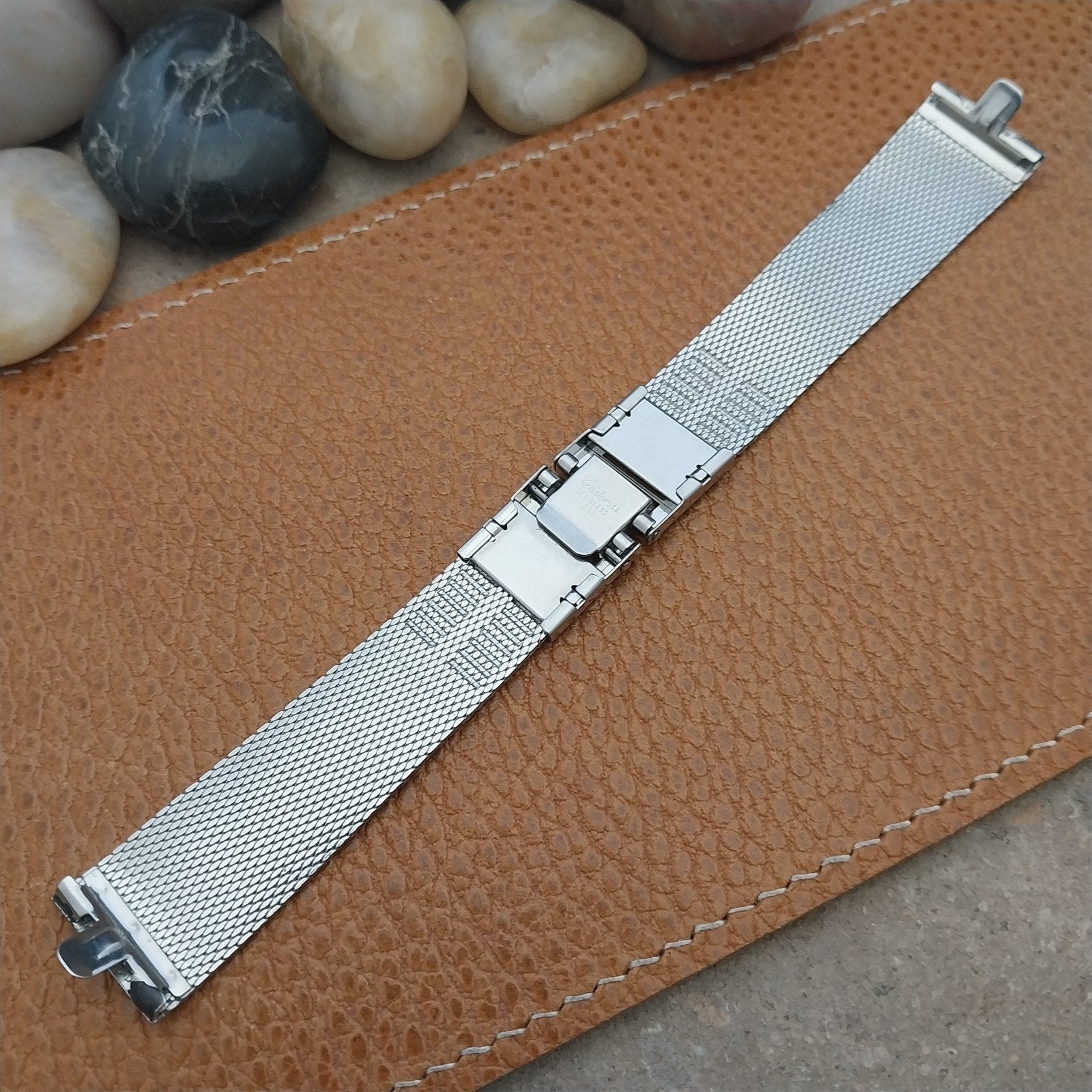 Vintage 17.4mm Kreisler Stainless Steel Mesh Unused NOS 1960s Classic Watch Band