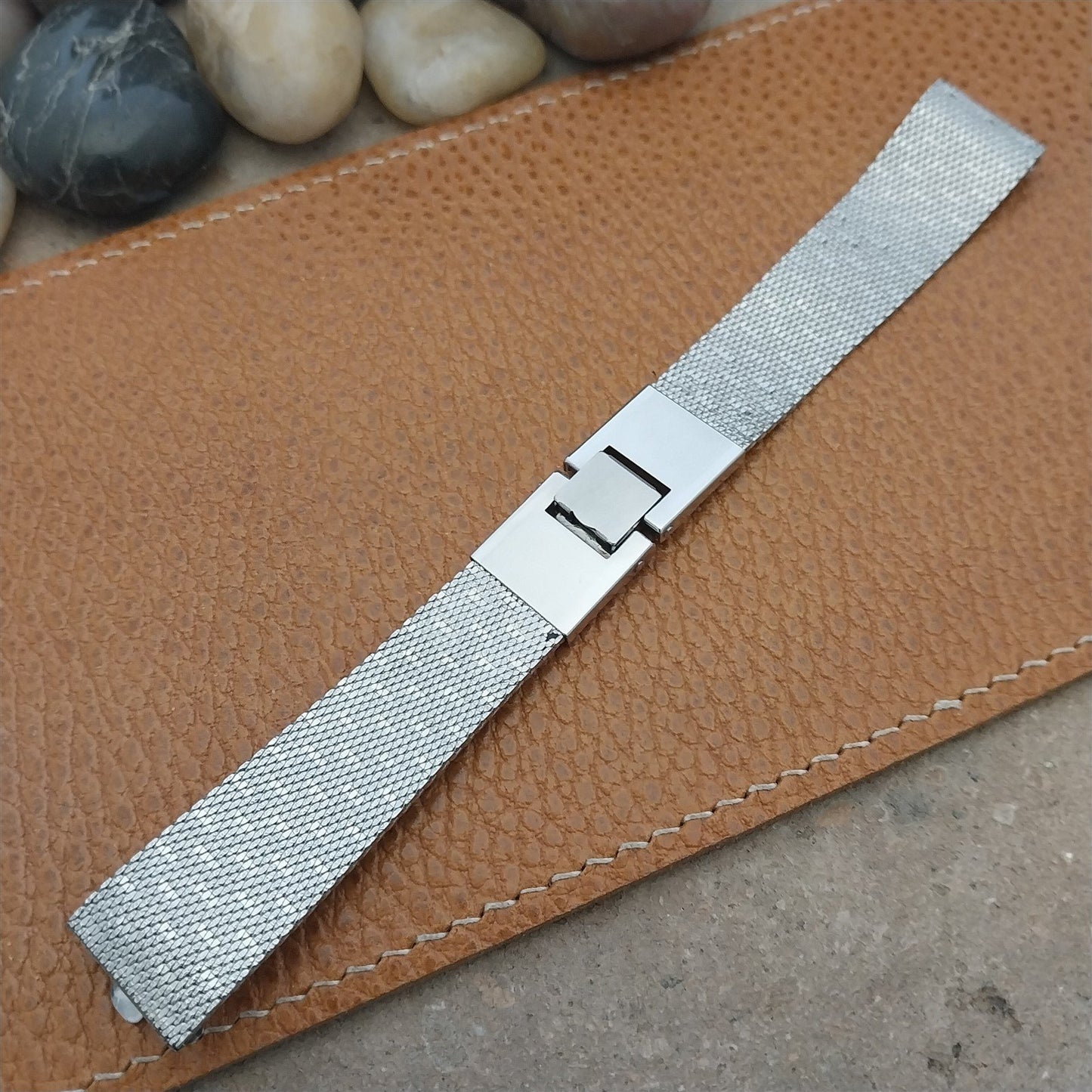 Vintage 17.4mm Kreisler Stainless Steel Mesh Unused NOS 1960s Classic Watch Band