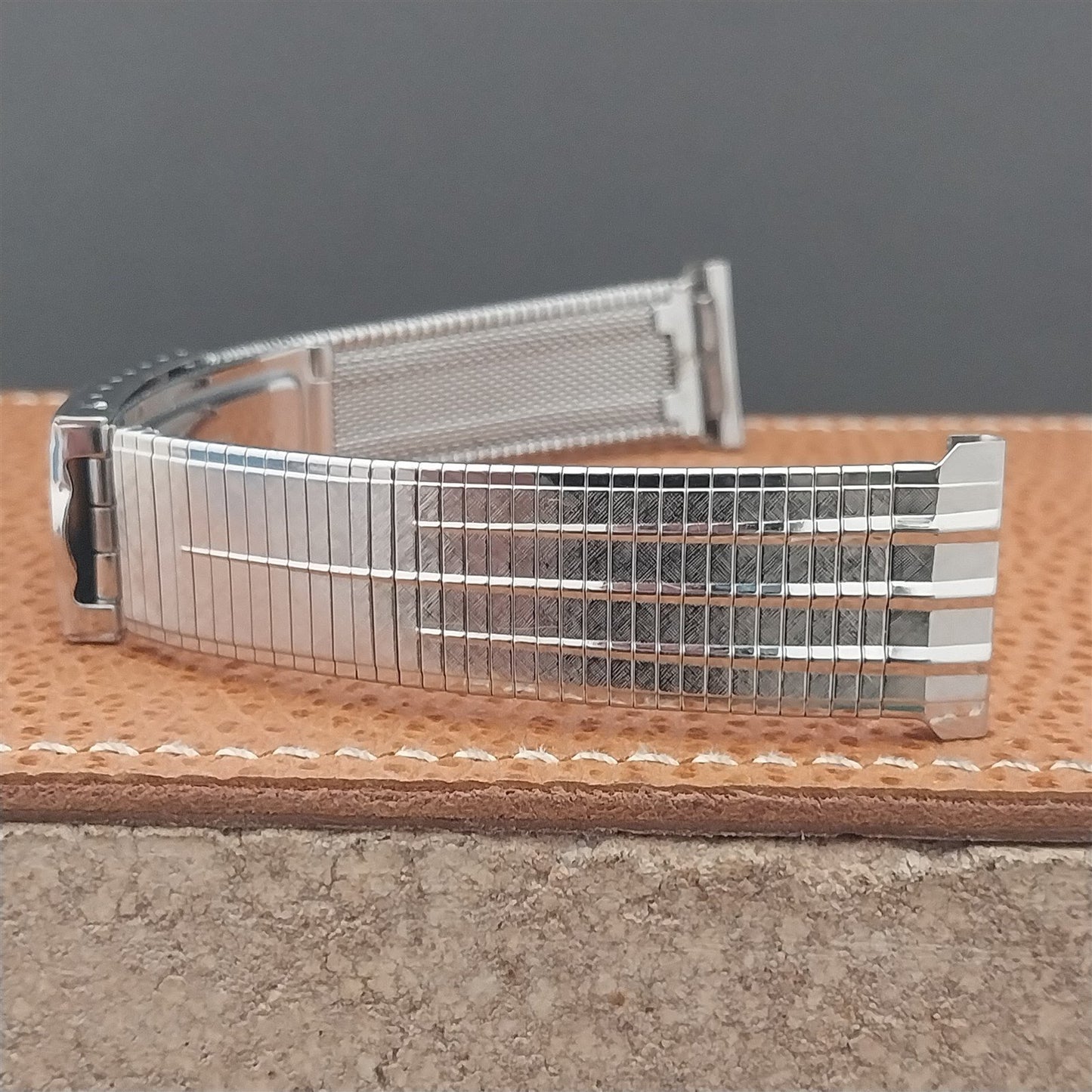 20mm Bulova Stainless Steel mcm nos 1960s Unused Vintage Watch Band