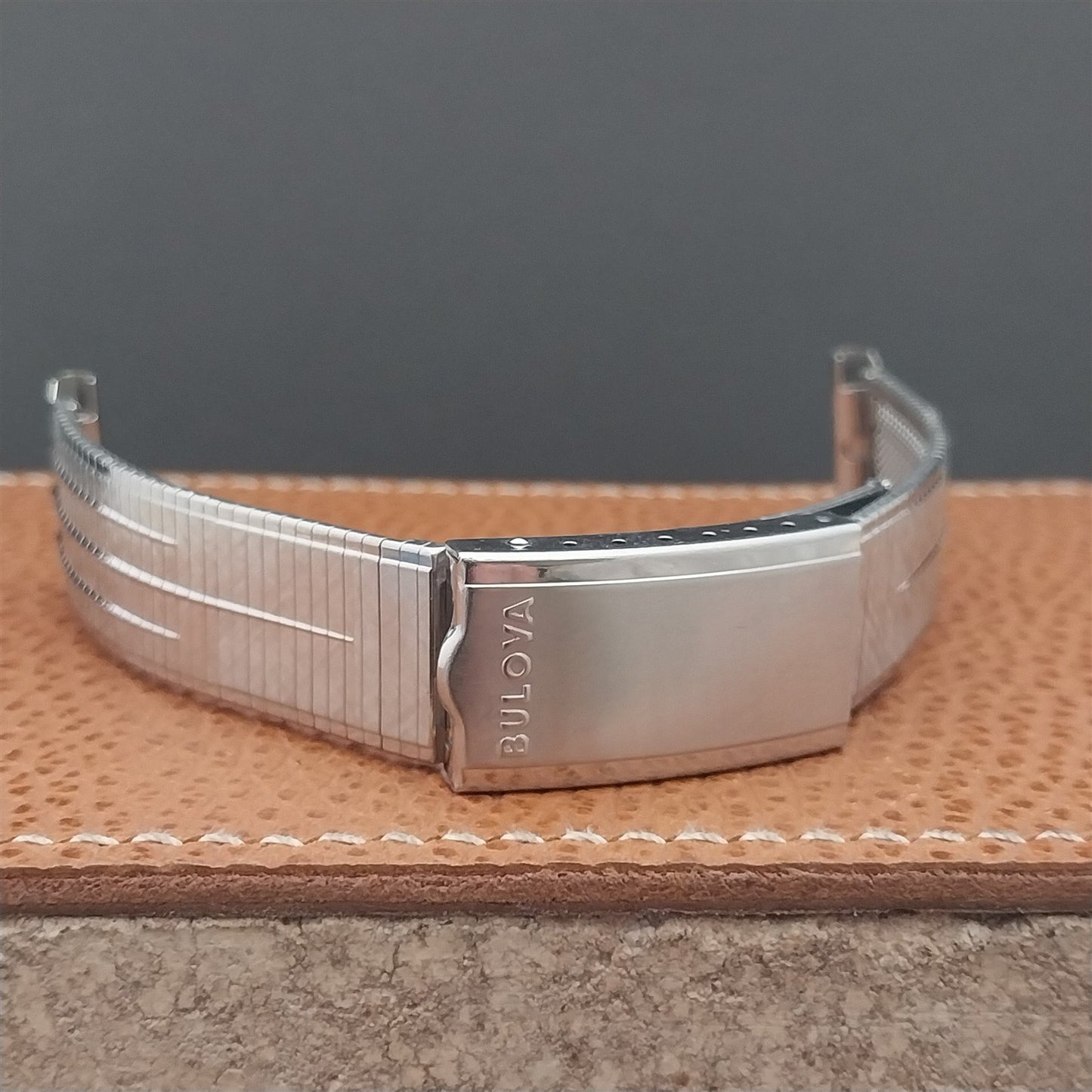 20mm Bulova Stainless Steel mcm nos 1960s Unused Vintage Watch Band