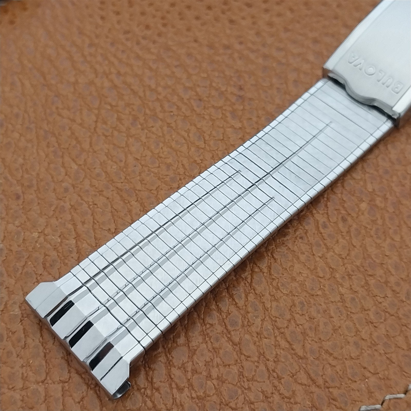 20mm Bulova Stainless Steel mcm nos 1960s Unused Vintage Watch Band