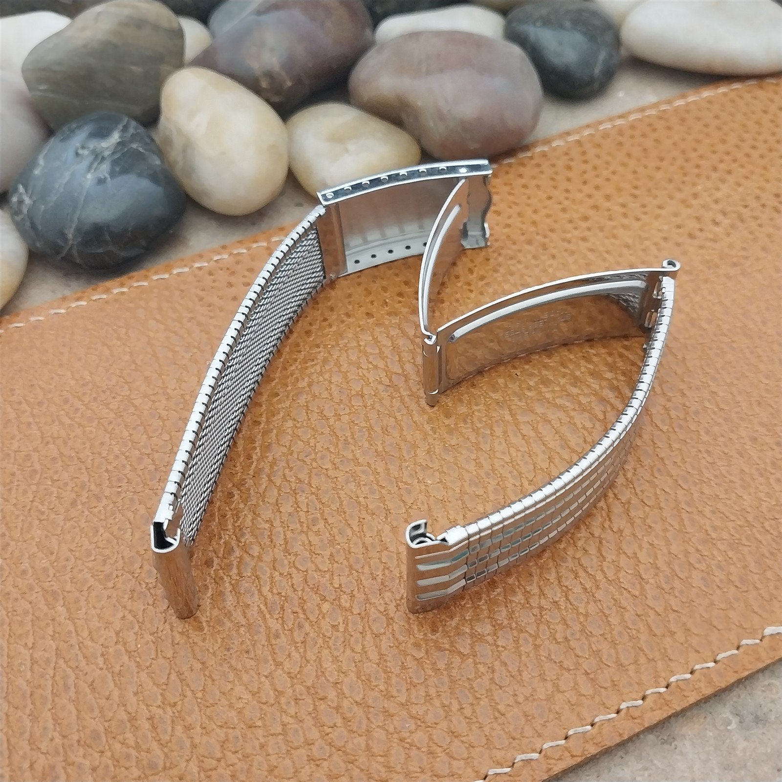 20mm Bulova Stainless Steel mcm nos 1960s Unused Vintage Watch Band