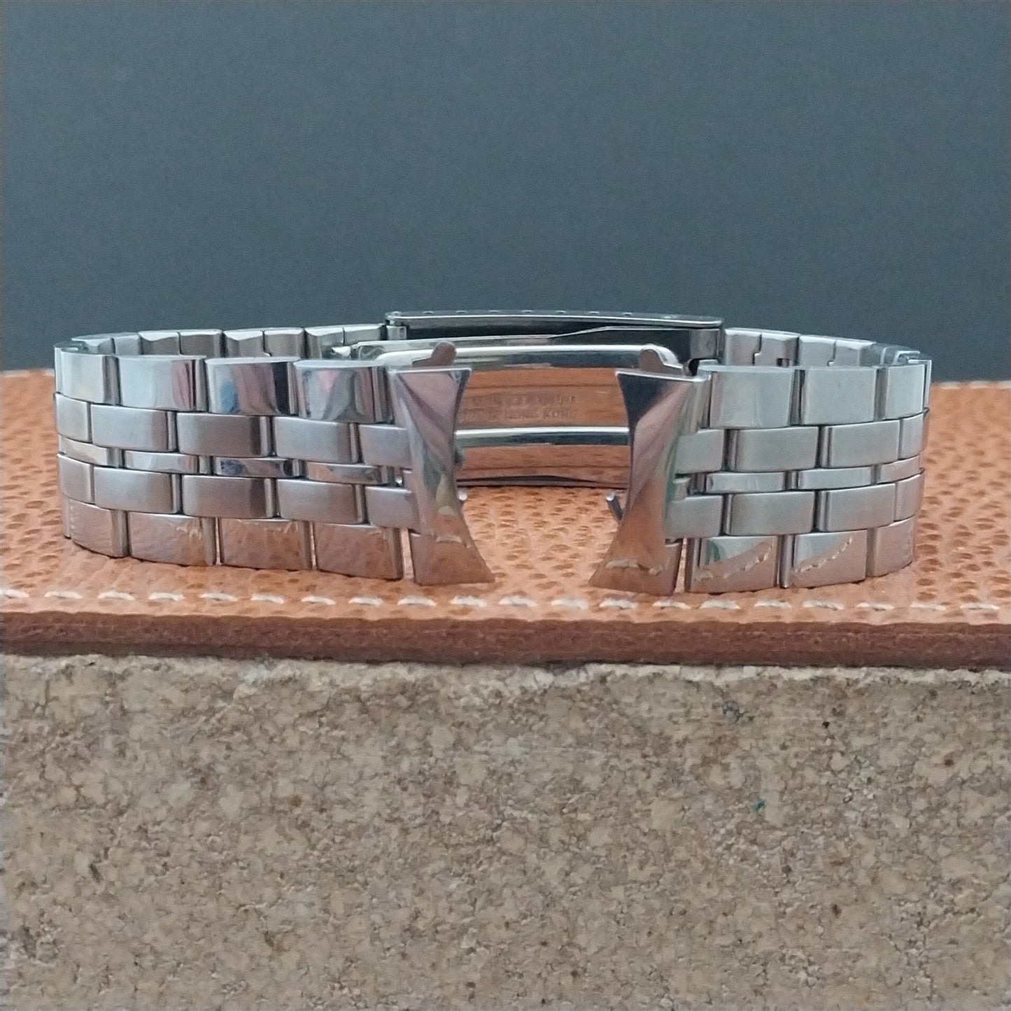 1960s Vintage Accutron Tuning Fork Stainless Steel nos Classic Watch Band