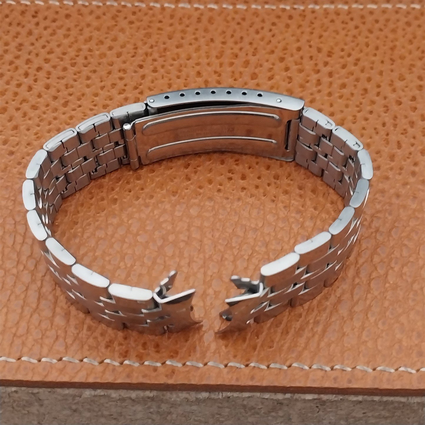 1960s Vintage Accutron Tuning Fork Stainless Steel nos Classic Watch Band