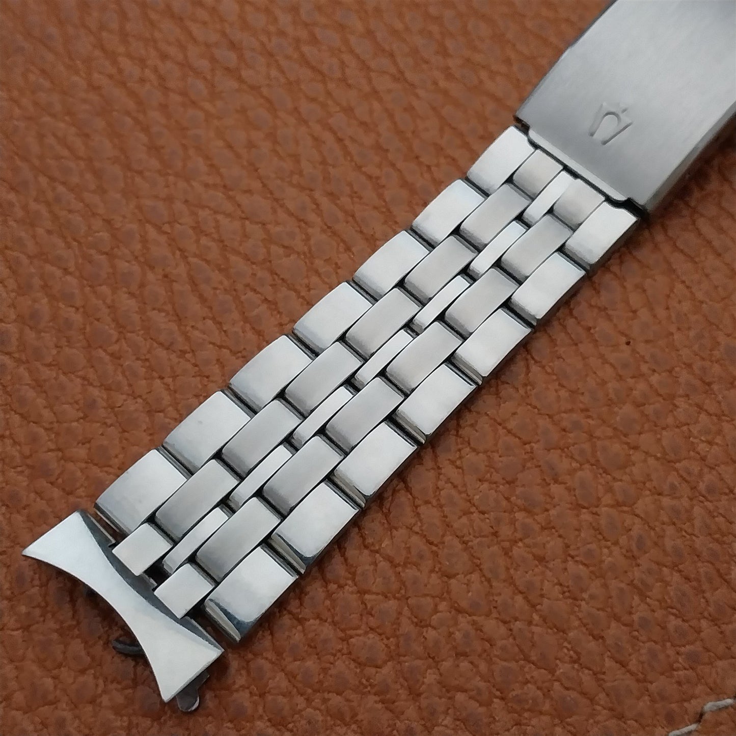 1960s Vintage Accutron Tuning Fork Stainless Steel nos Classic Watch Band