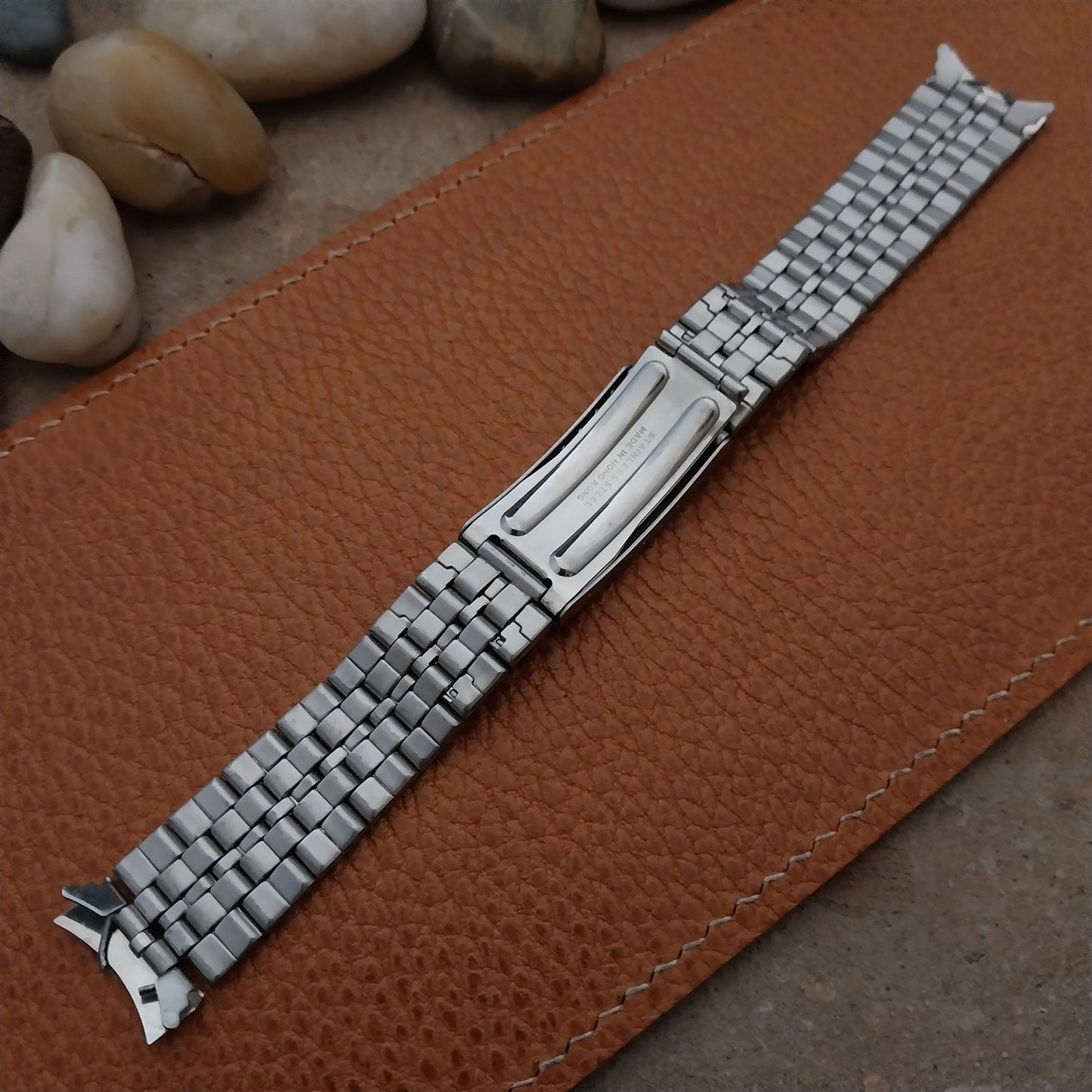 1960s Vintage Accutron Tuning Fork Stainless Steel nos Classic Watch Band