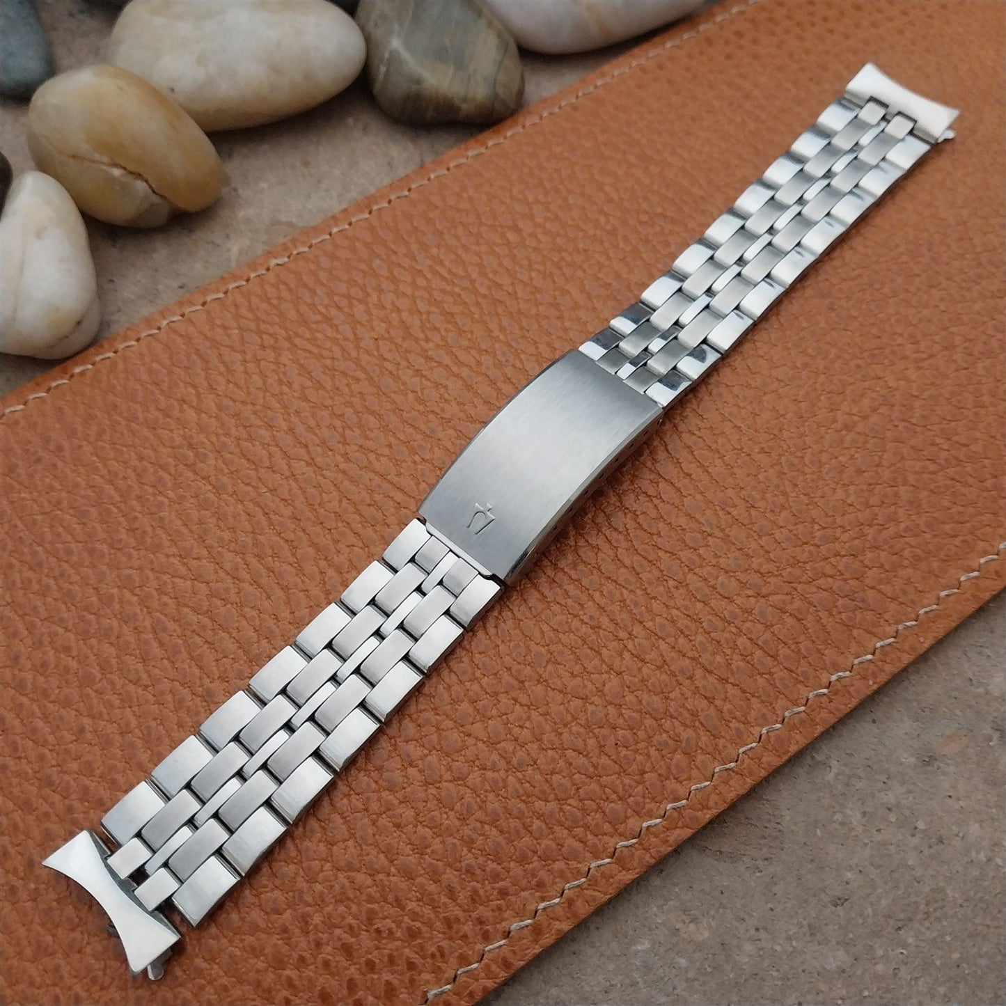 1960s Vintage Accutron Tuning Fork Stainless Steel nos Classic Watch Band