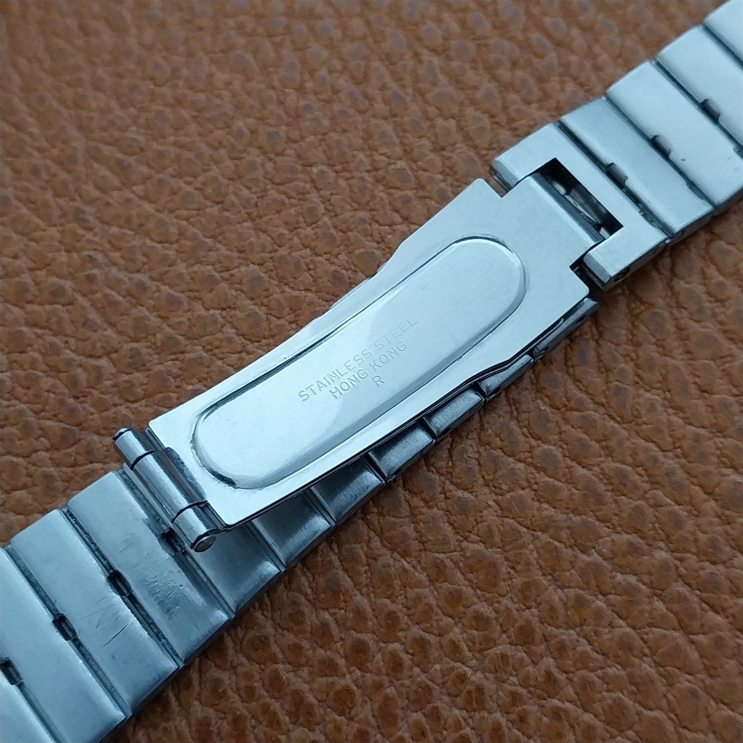 Vintage Accutron Tuning Fork Stainless Steel & Gold Tone Used Watch Band