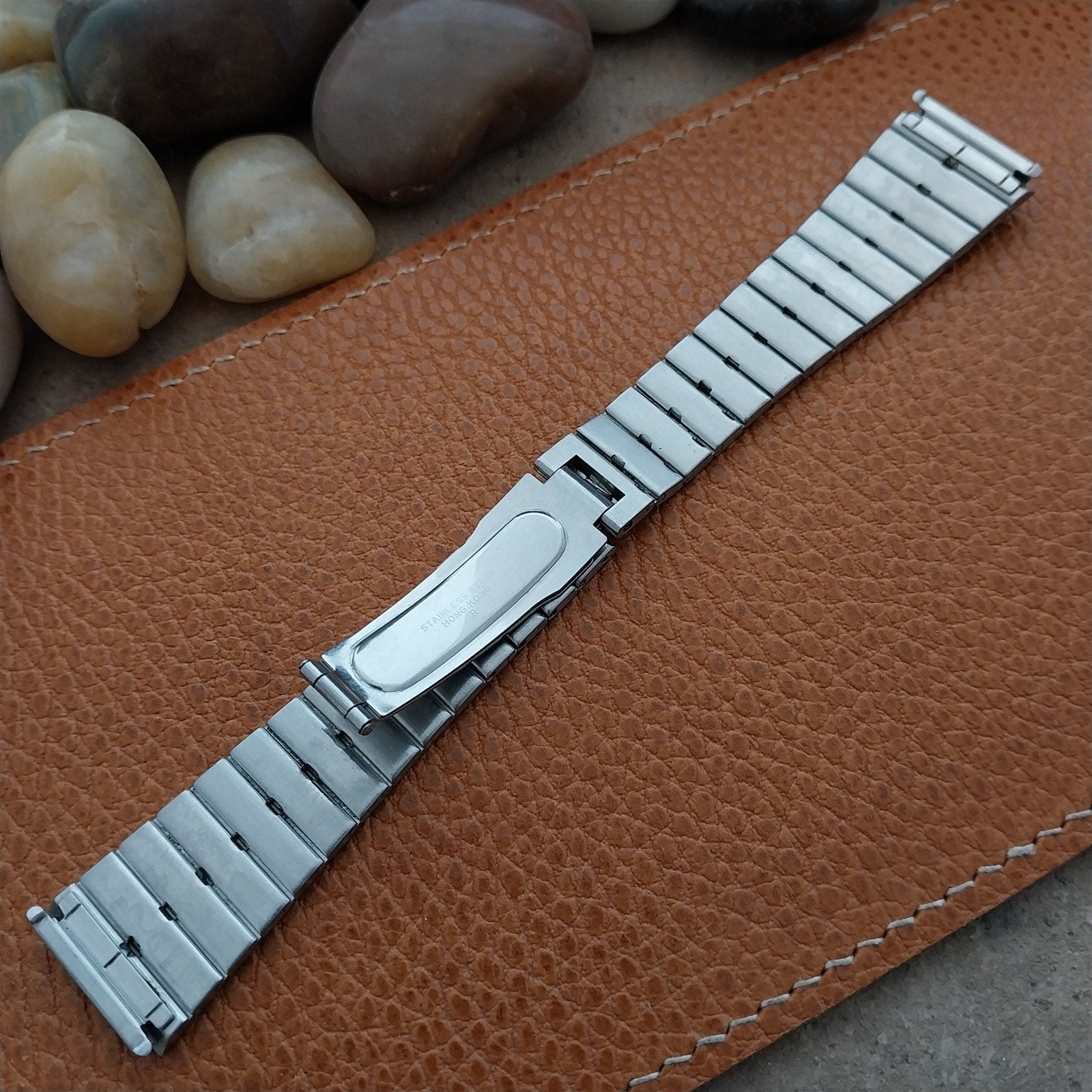 Vintage Accutron Tuning Fork Stainless Steel & Gold Tone Used Watch Band