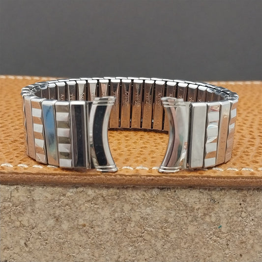 19mm 18mm 17mm Stainless Steel Long Kreisler Stretch Unused NOS 1960s Watch Band