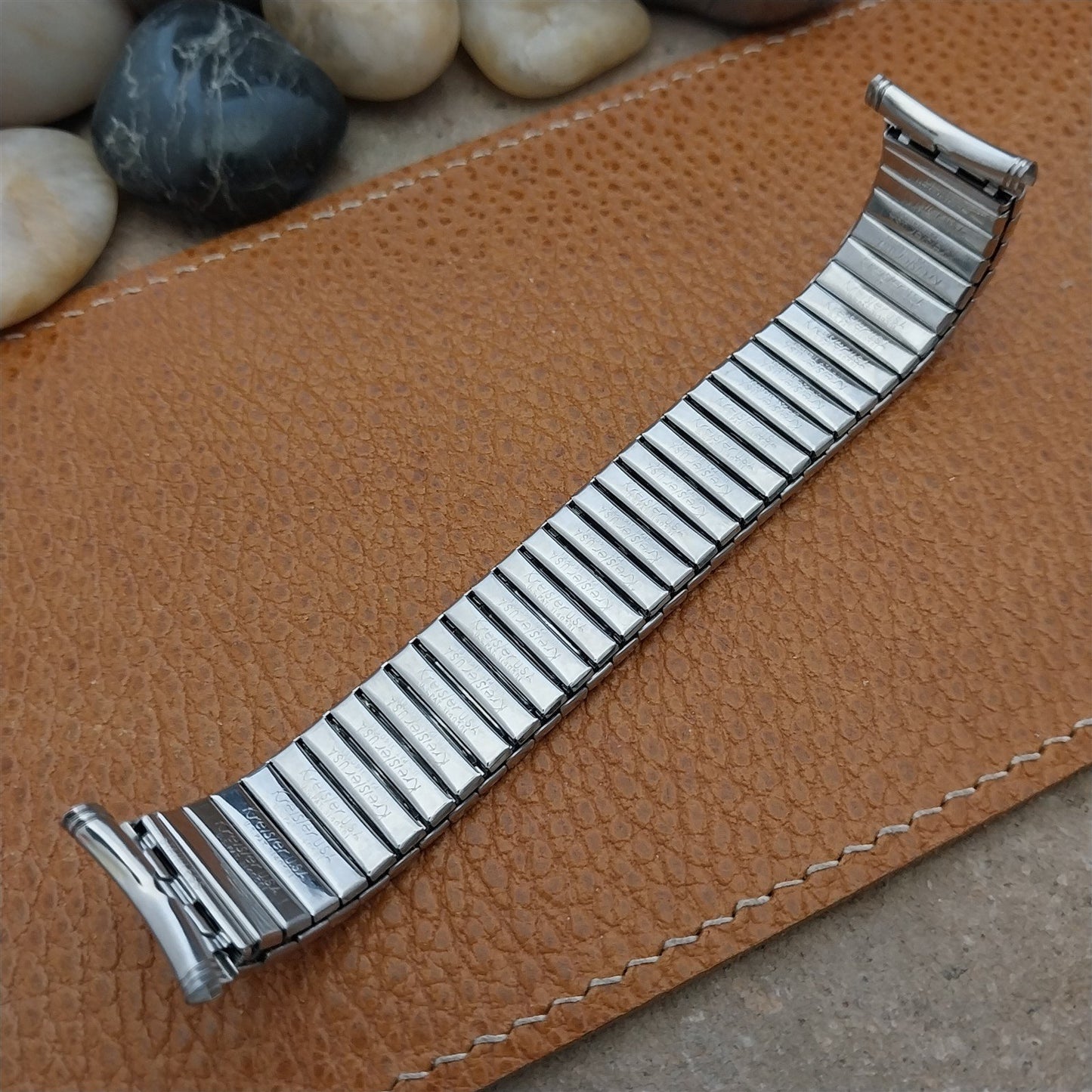 19mm 18mm 17mm Stainless Steel Long Kreisler Stretch Unused NOS 1960s Watch Band