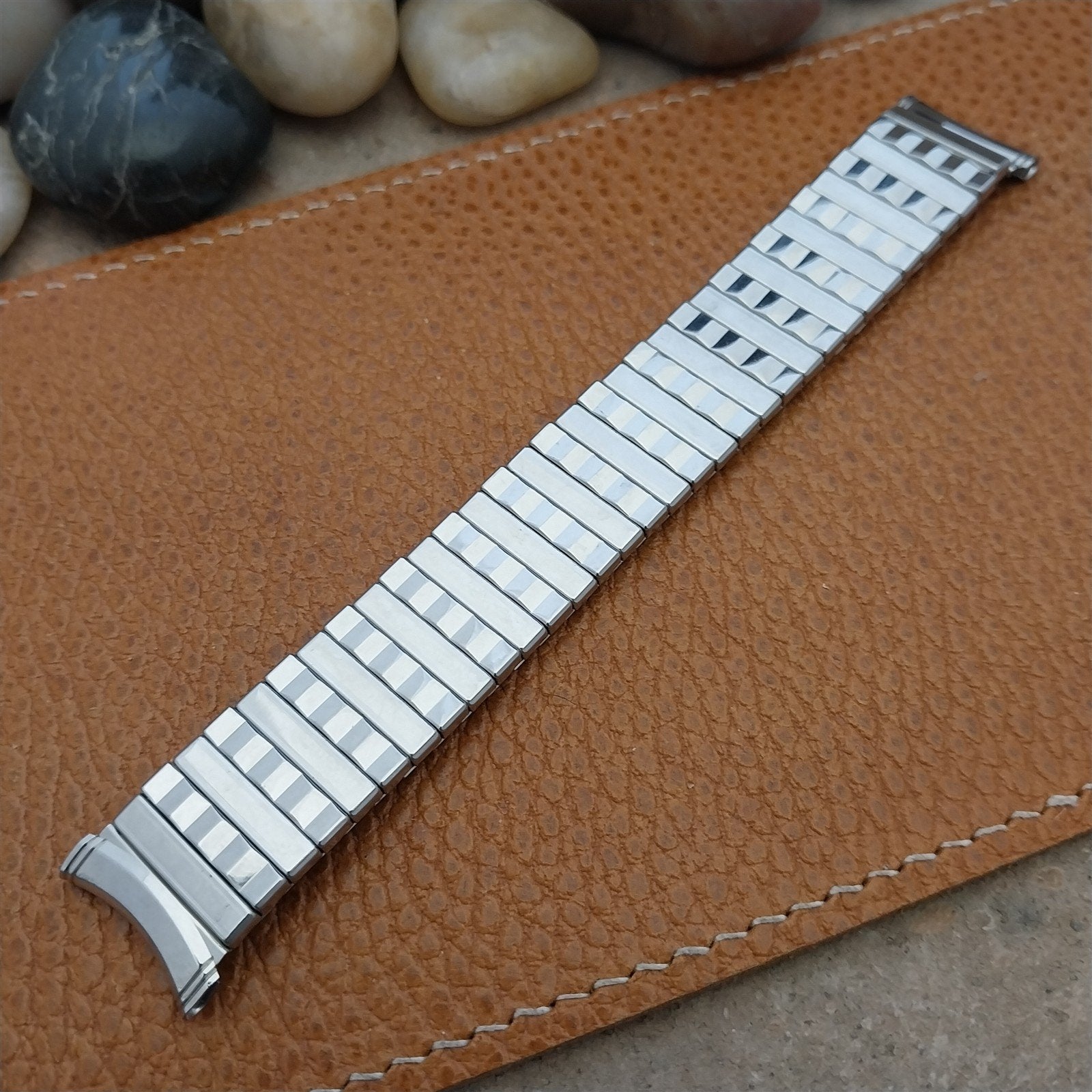 19mm 18mm 17mm Stainless Steel Long Kreisler Stretch Unused NOS 1960s Watch Band