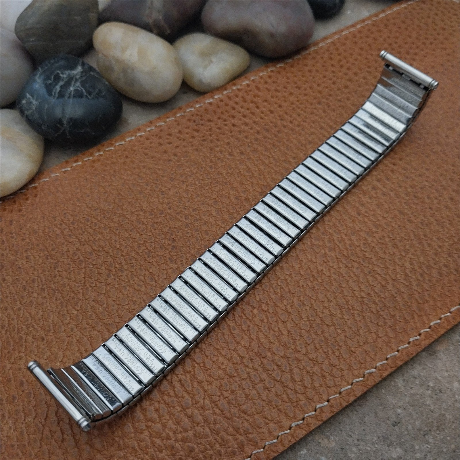 Vintage Kreisler 19mm 18mm 17mm Stainless Steel Stretch 1960s Unused Watch Band