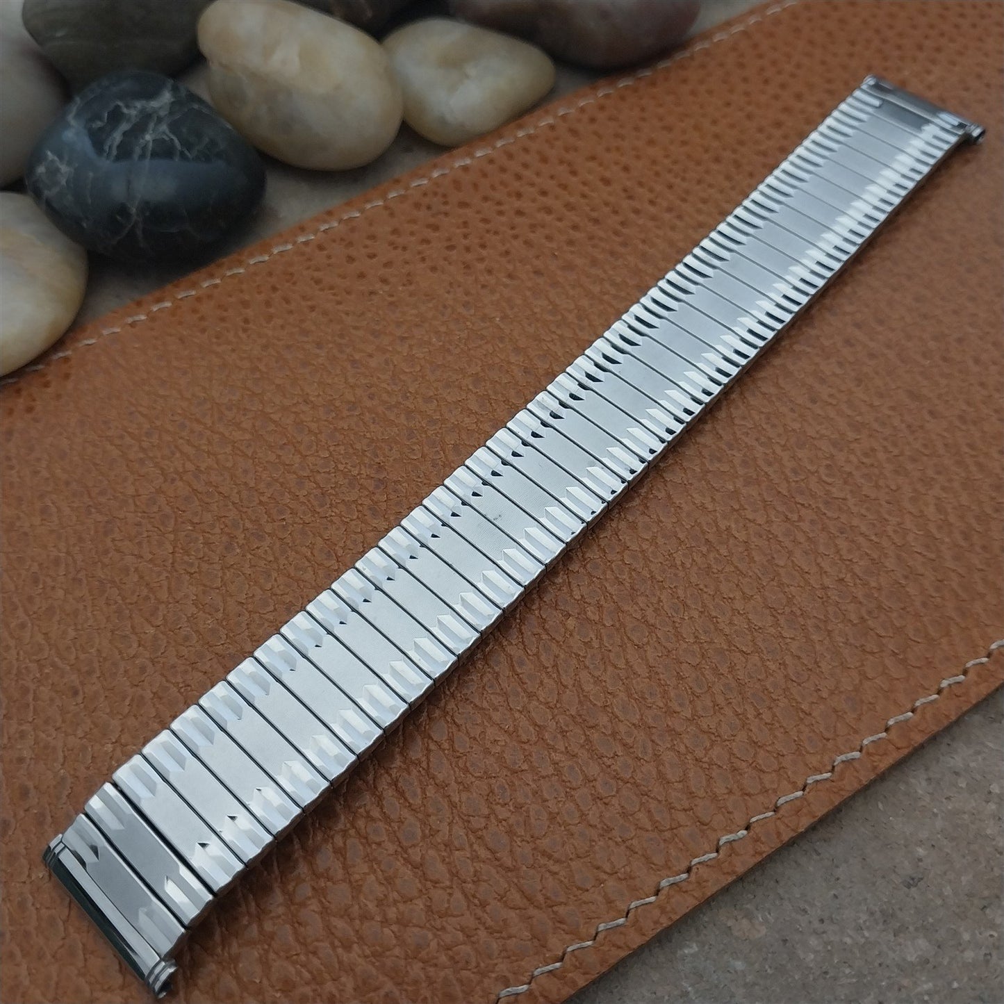 Vintage Kreisler 19mm 18mm 17mm Stainless Steel Stretch 1960s Unused Watch Band