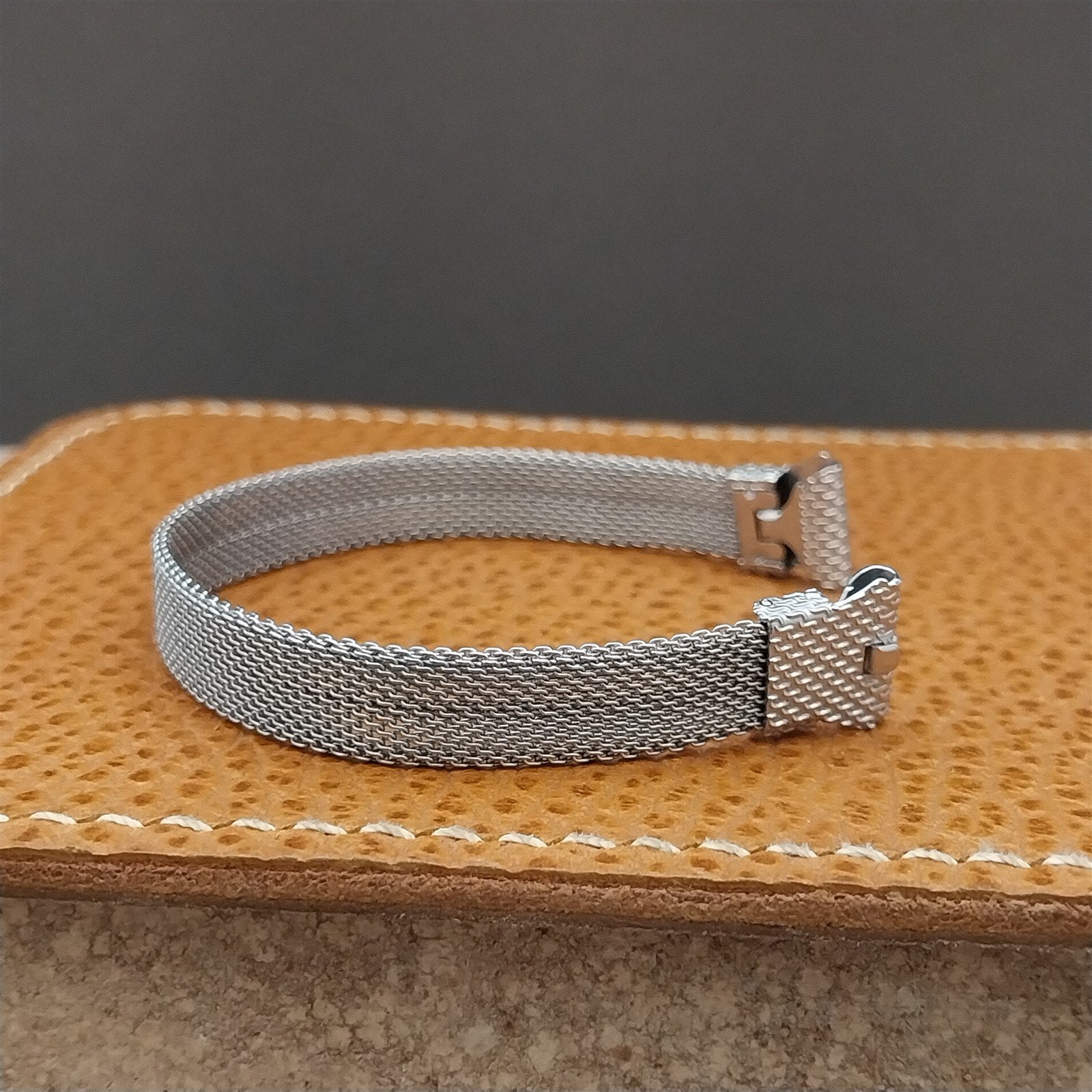 1920s-1930s Chromium Plated Wire-Lug Womens NOS Unused Art Deco Watch Bracelet