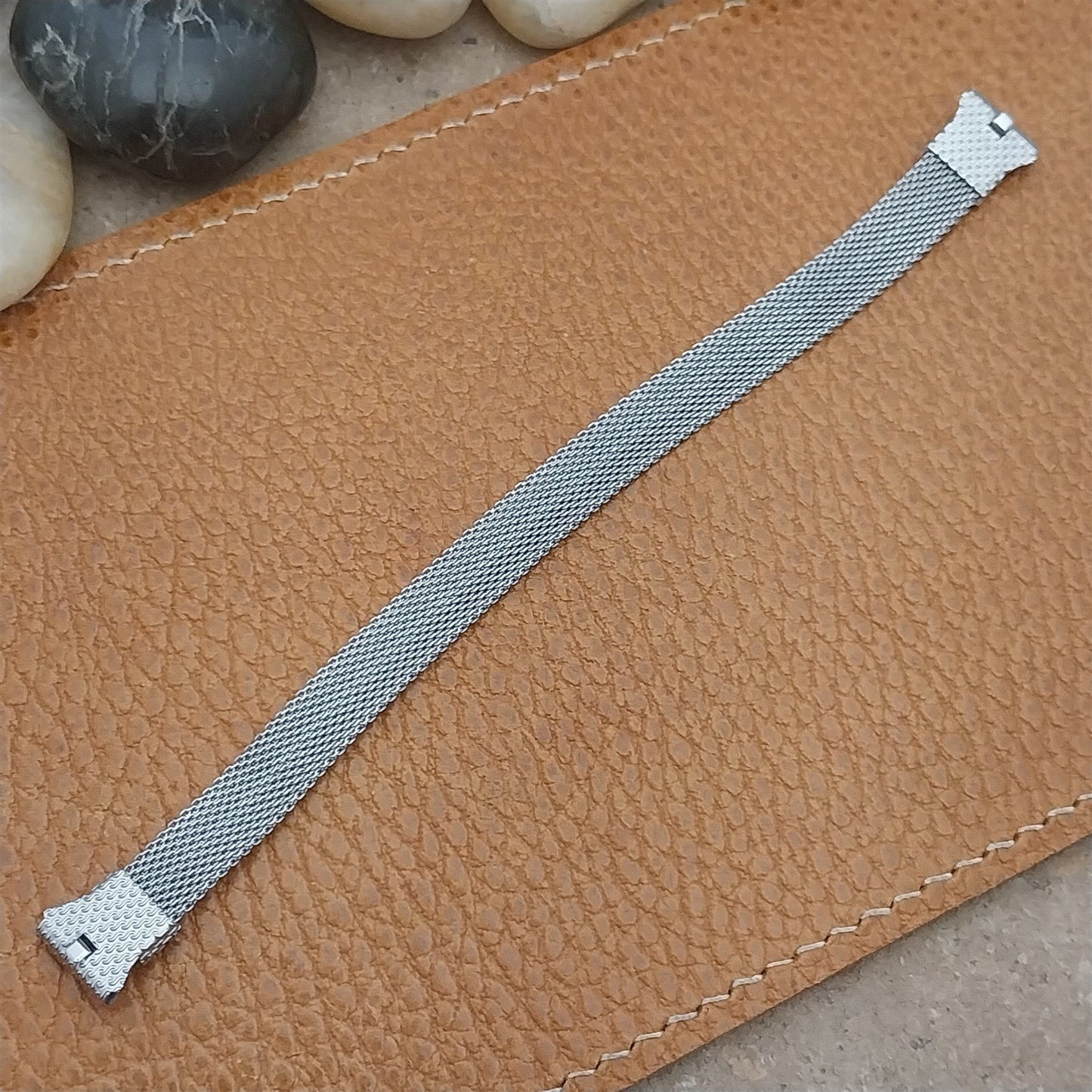 1920s-1930s Chromium Plated Wire-Lug Womens NOS Unused Art Deco Watch Bracelet