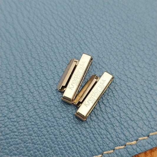 2 Kreisler DuraFlex Yellow Gold Fill Unused LINKS add 1/4" to Vintage Watch Band