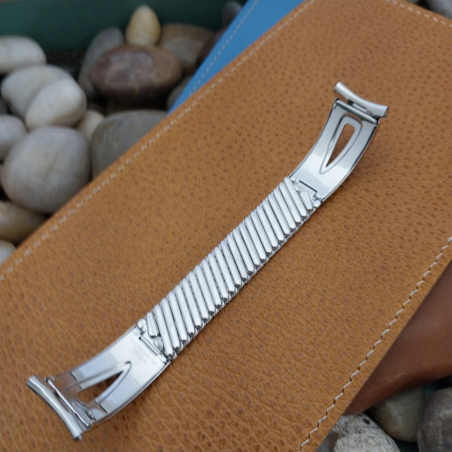 1960 White Gold-Fill Mid-Century Speidel American Jet Unused Vintage Watch Band