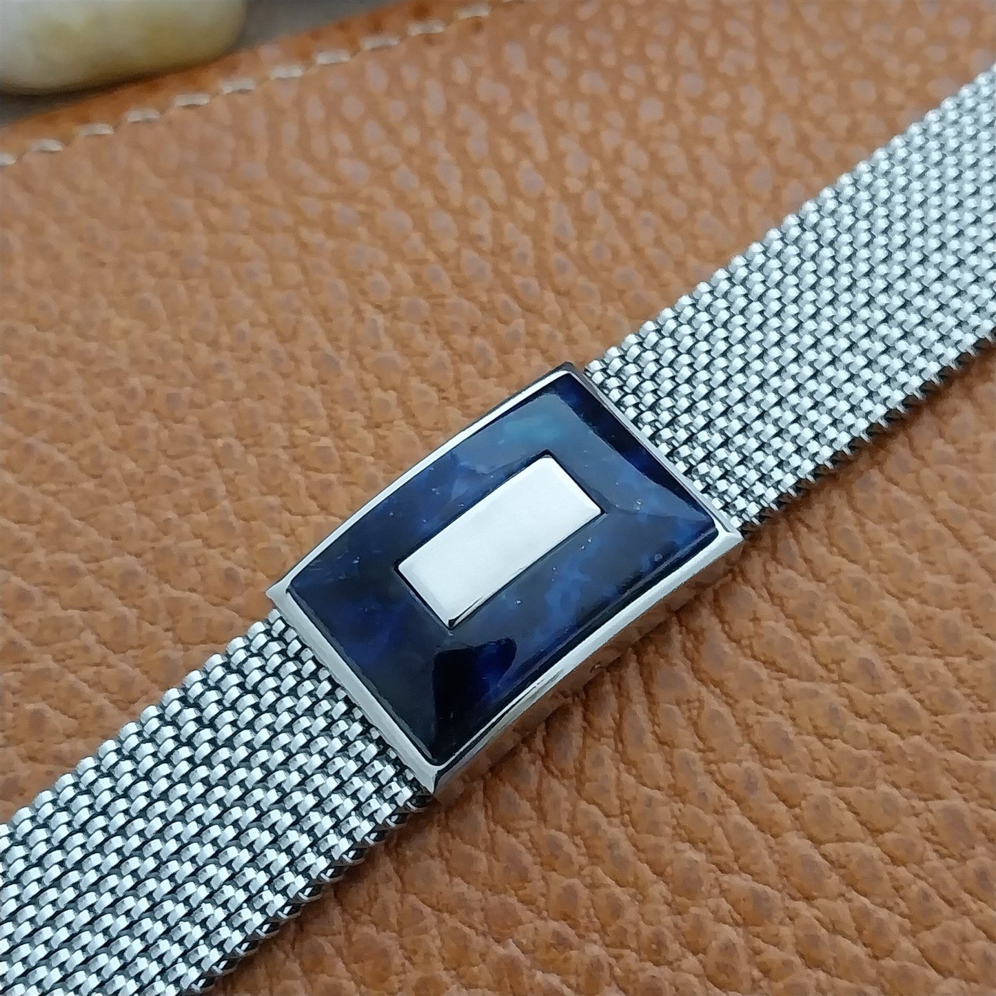 19mm 18mm 16mm Evinger Stainless Stretch Mesh Murano Glass Vintage Watch Band