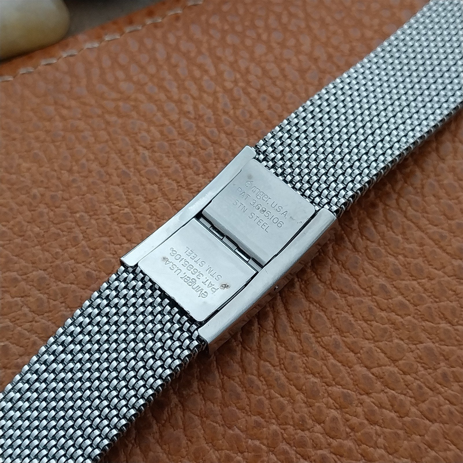 19mm 18mm 16mm Evinger Stainless Stretch Mesh Murano Glass Vintage Watch Band