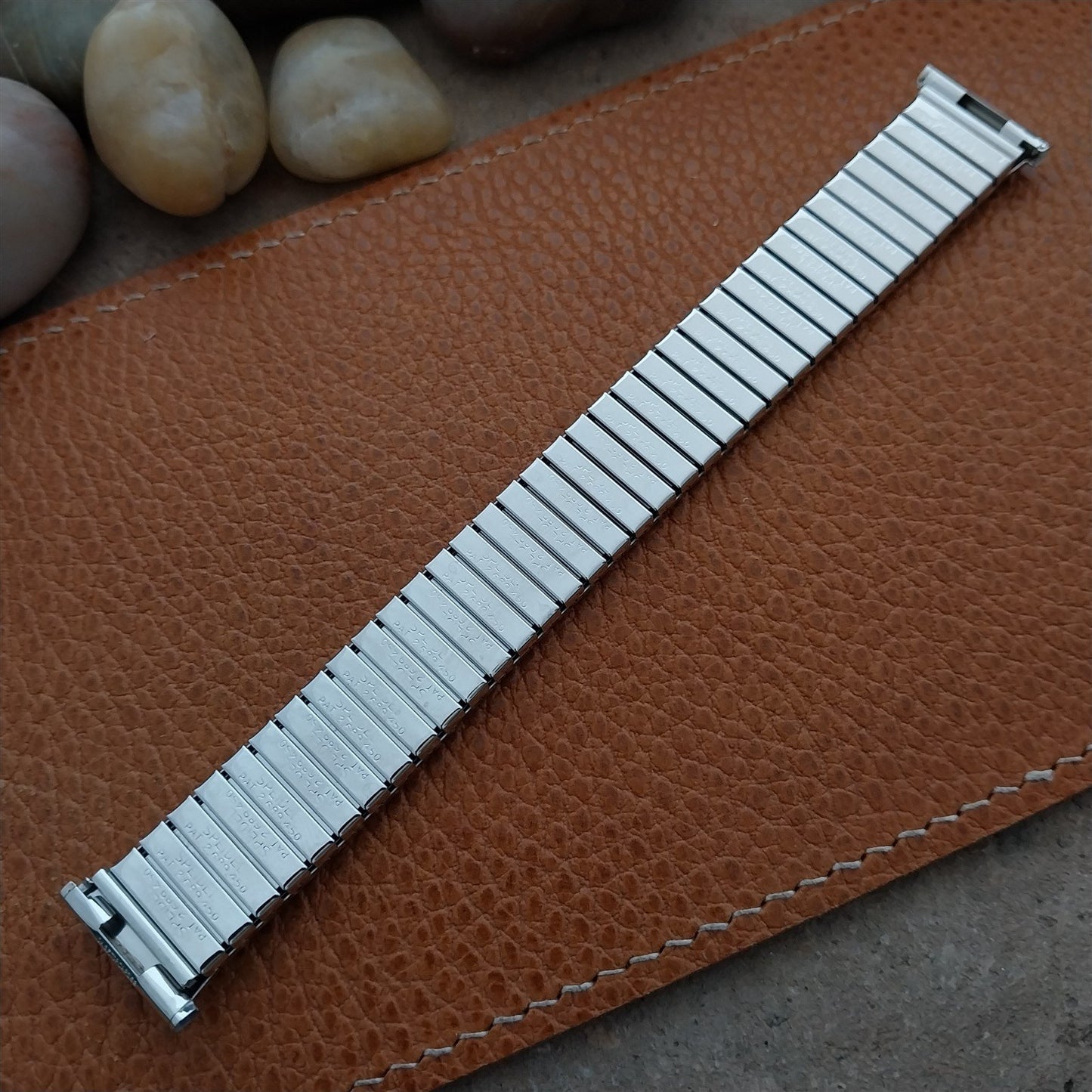 Vintage 19mm 18mm 17mm White Gold-Filled Speidel Depth Unused 1962 Watch Band