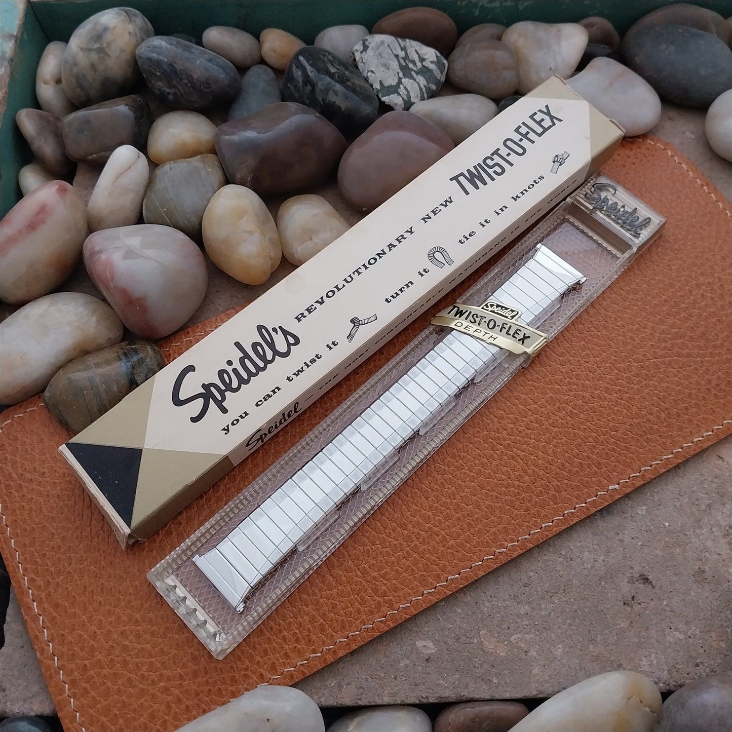 Vintage 19mm 18mm 17mm White Gold-Filled Speidel Depth Unused 1962 Watch Band