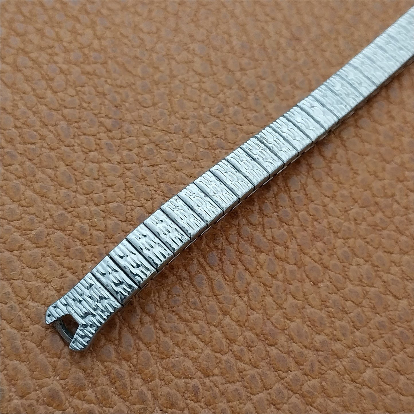 1970s Vintage Ladies 10k White Gold-Filled Speidel Unused Cocktail Watch Band