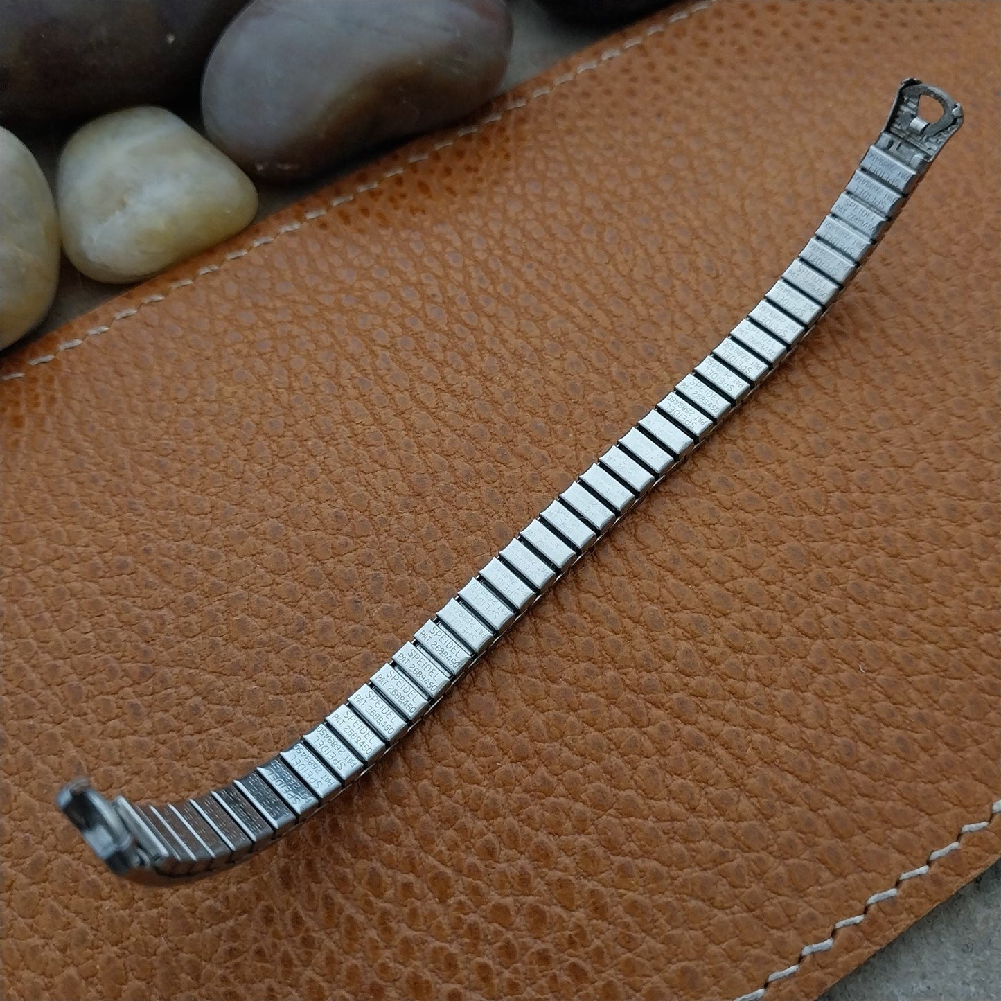 1970s Vintage Ladies 10k White Gold-Filled Speidel Unused Cocktail Watch Band