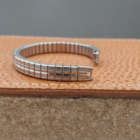 Vintage 1964 Ladies 10k White Gold-Filled Speidel Unused Cocktail Watch Band