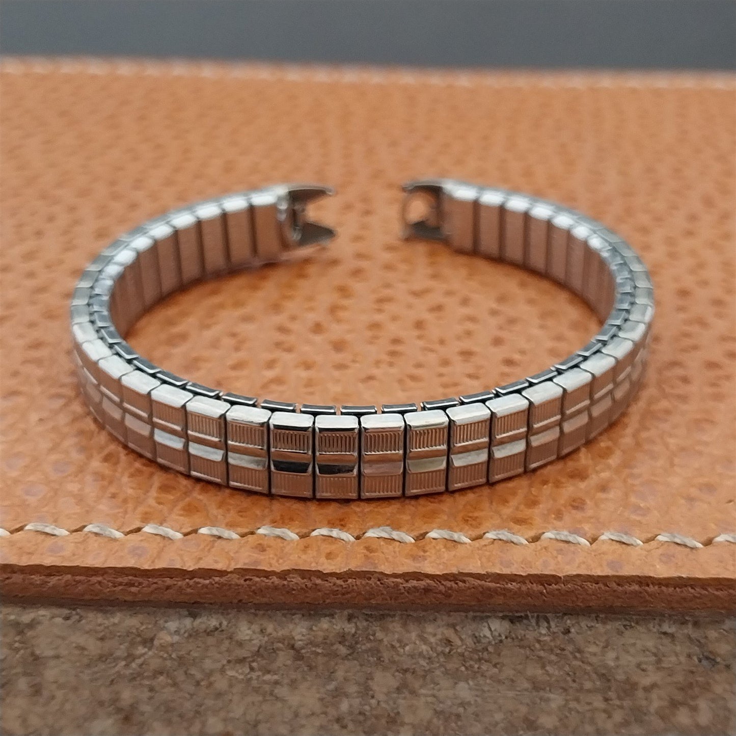 Vintage 1964 Ladies 10k White Gold-Filled Speidel Unused Cocktail Watch Band