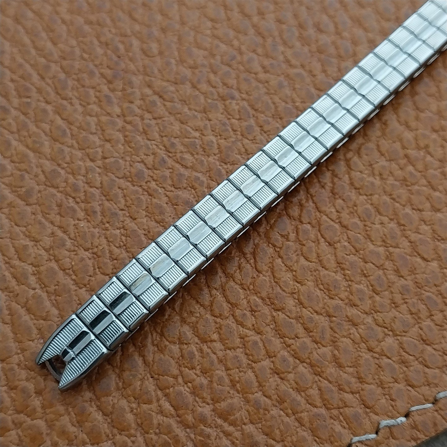 Vintage 1964 Ladies 10k White Gold-Filled Speidel Unused Cocktail Watch Band