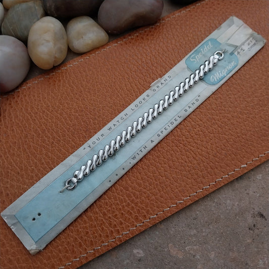 Vintage Ladies White Gold-Fill Speidel MCM Unused Cocktail Watch Band