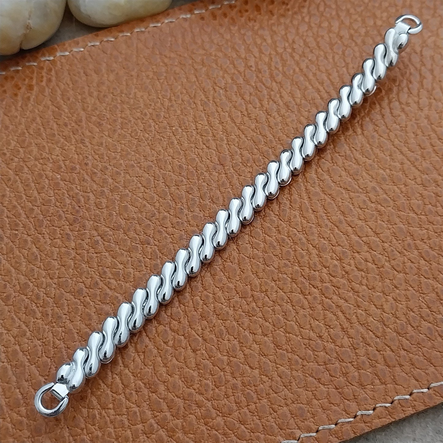 Vintage Ladies White Gold-Fill Speidel MCM Unused Cocktail Watch Band