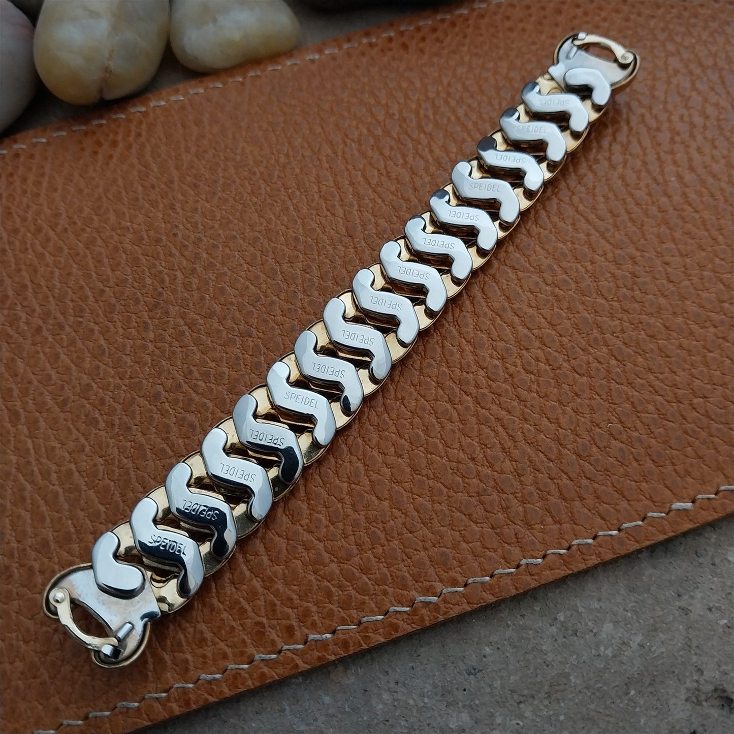 MCM Gold-Filled Speidel Wide Classic Stretch Unused Vintage Cocktail Watch Band