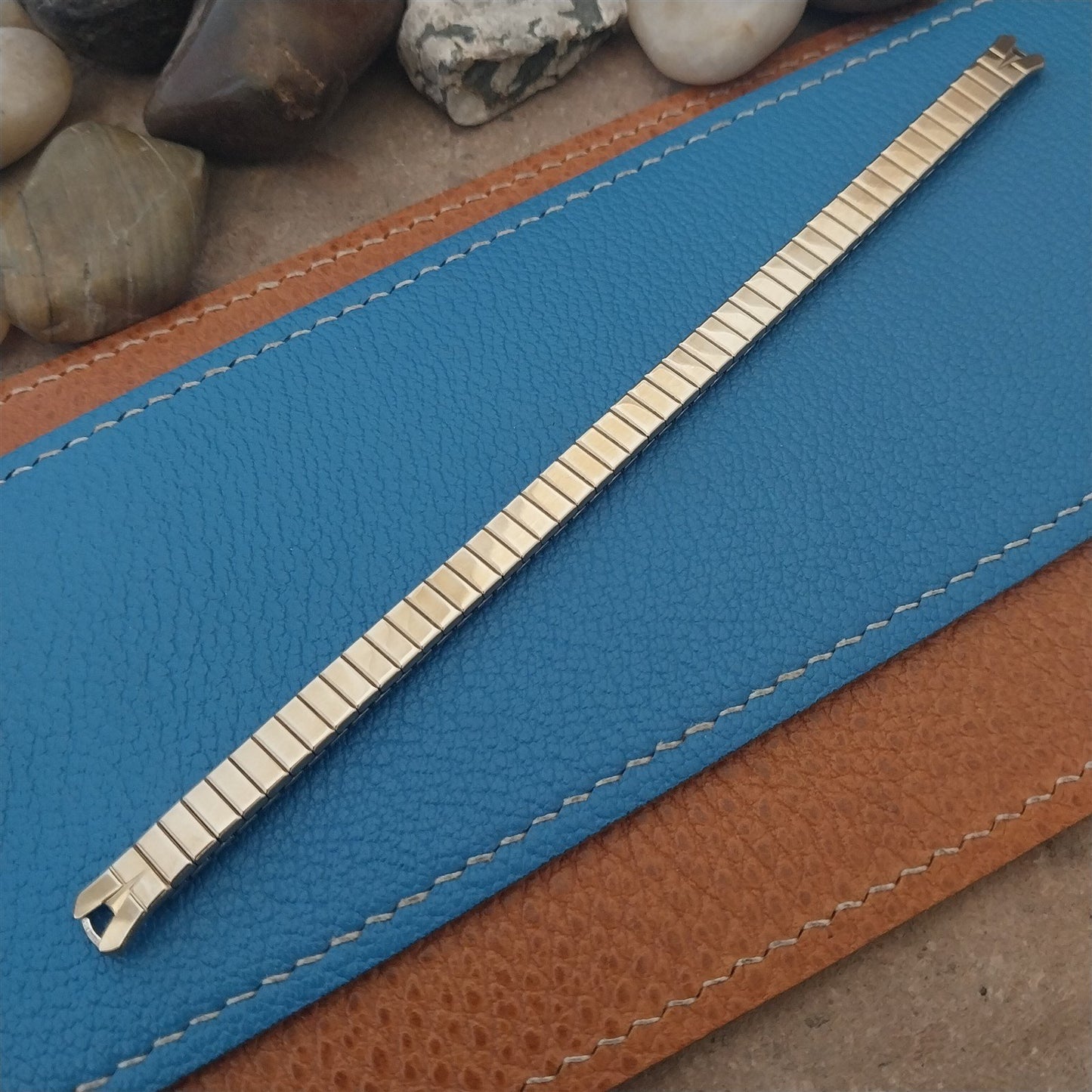 Long Gold-Fill Speidel Ladies Classic Stretch Unused Vintage Cocktail Watch Band