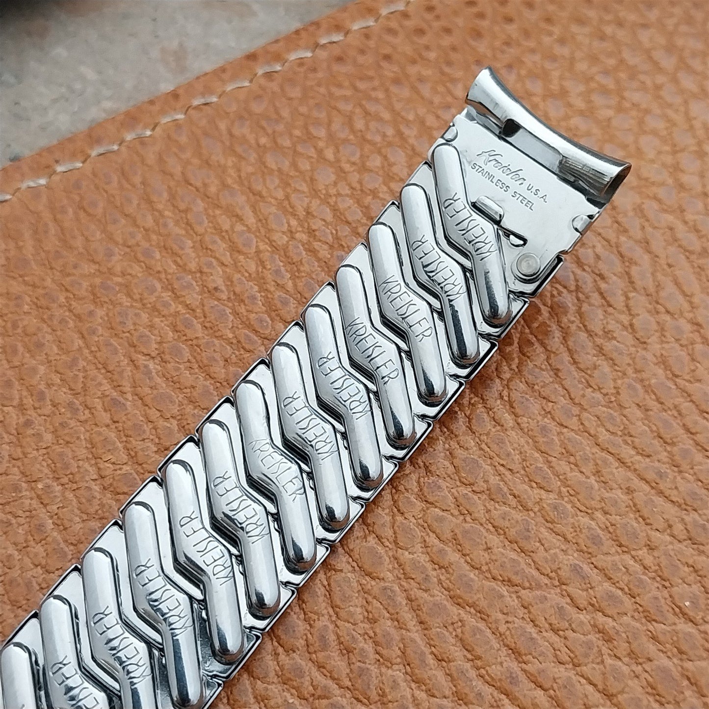 Vintage 5/8" Kreisler Stainless Steel Unused MCM Classic 1950s Watch Band