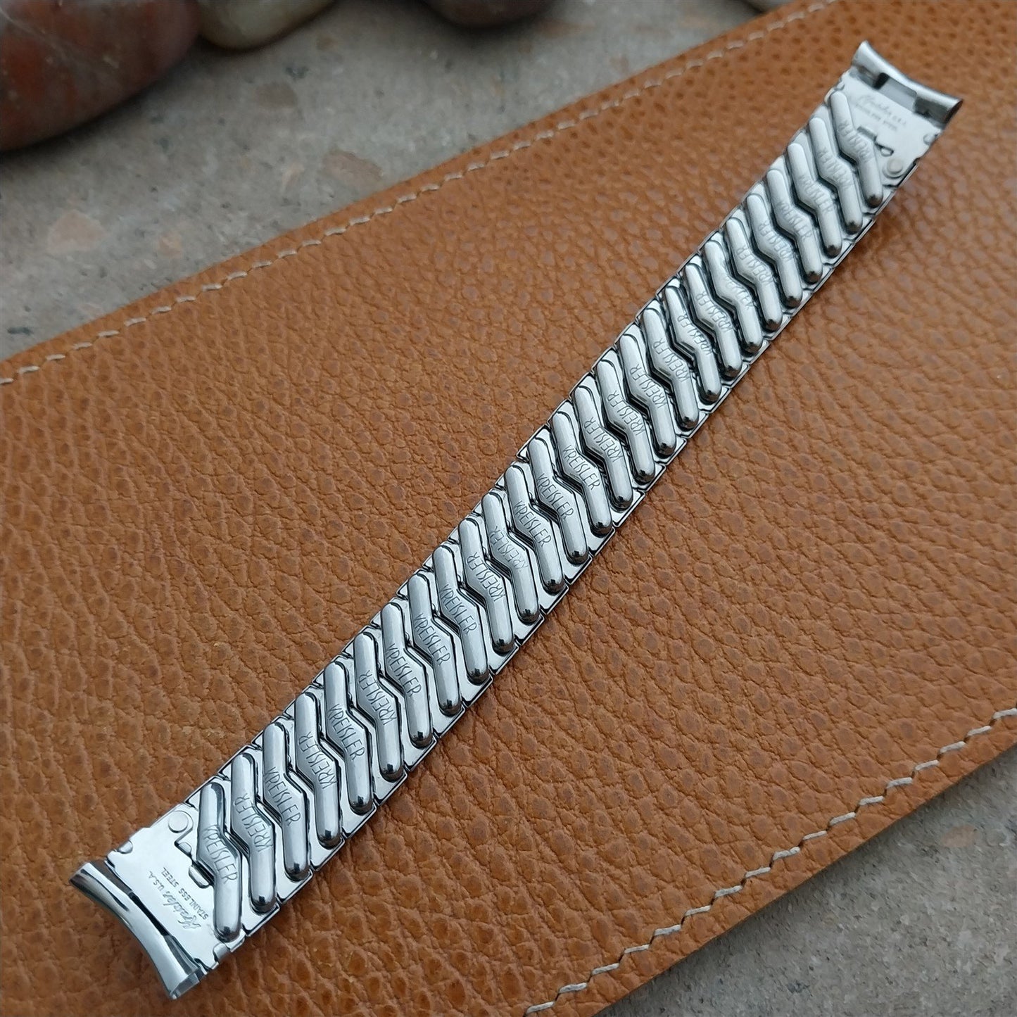 Vintage 5/8" Kreisler Stainless Steel Unused MCM Classic 1950s Watch Band