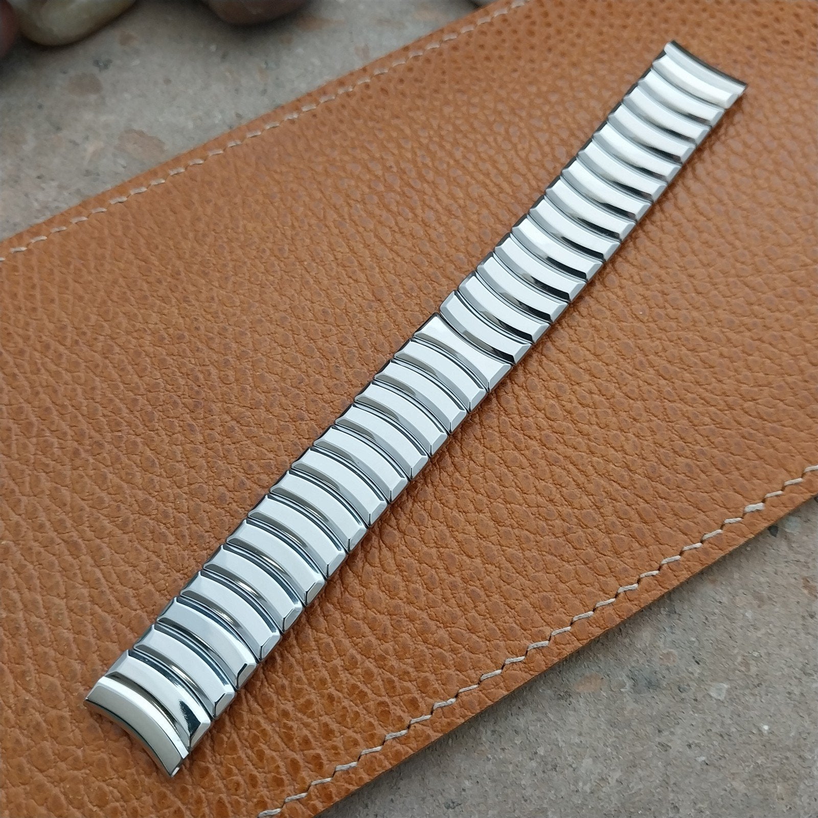 Vintage 5/8" Kreisler Stainless Steel Unused MCM Classic 1950s Watch Band