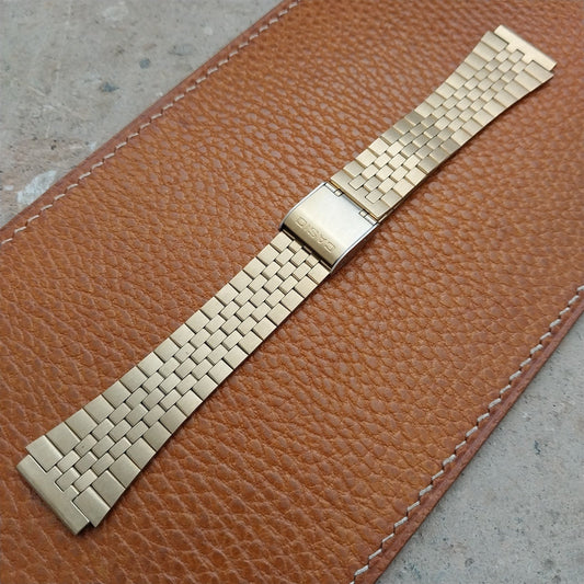 Vintage Casio Japan B-466N 18mm Yellow Gold-Tone Classic NOS Unused Watch Band