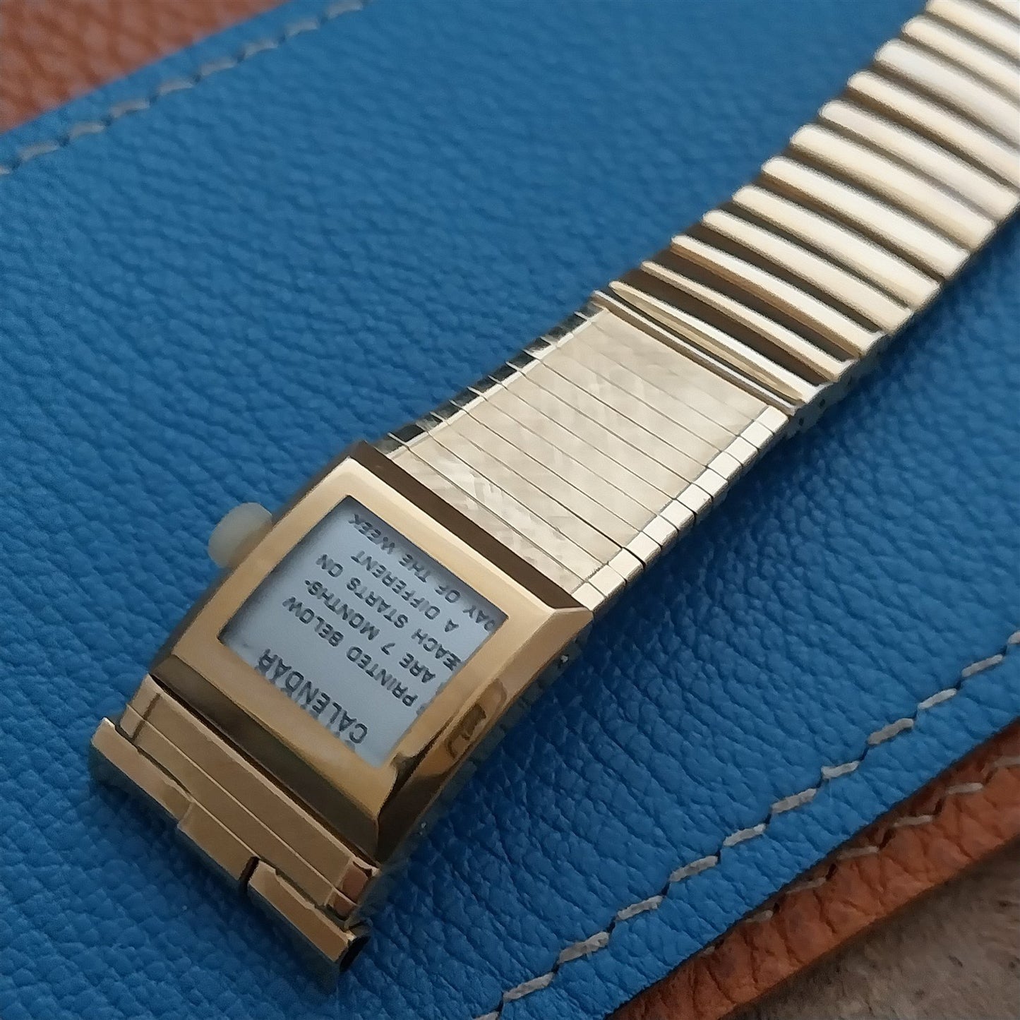 19mm 18mm 17mm Vintage JB Champion Gold-Fill Calendar Unused 1960s Watch Band