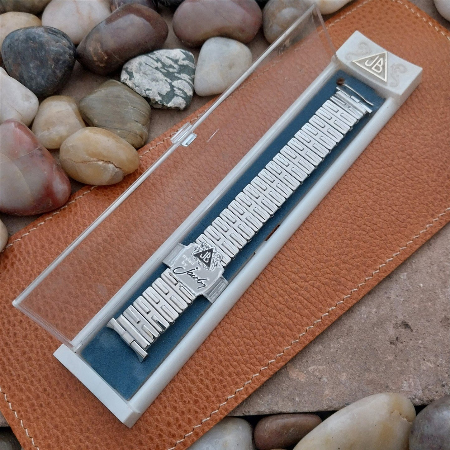 19mm 18mm 17mm JB Champion Stainless Steel Stretch NOS Unused 1960s Watch Band