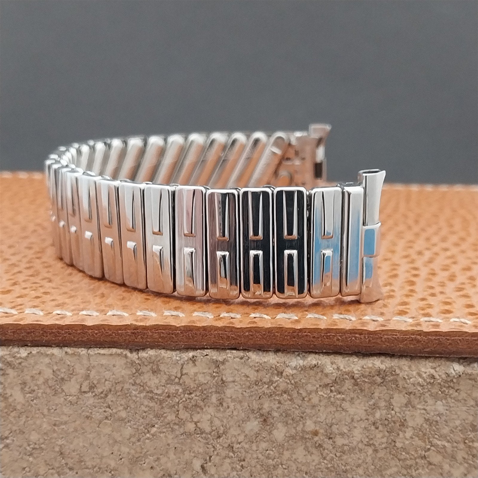19mm 18mm 17mm JB Champion Stainless Steel Stretch NOS Unused 1960s Watch Band