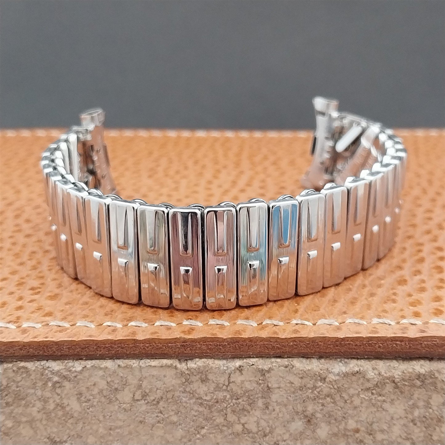 19mm 18mm 17mm JB Champion Stainless Steel Stretch NOS Unused 1960s Watch Band