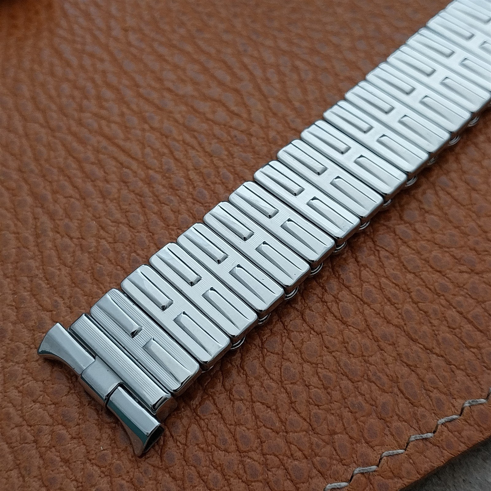 19mm 18mm 17mm JB Champion Stainless Steel Stretch NOS Unused 1960s Watch Band