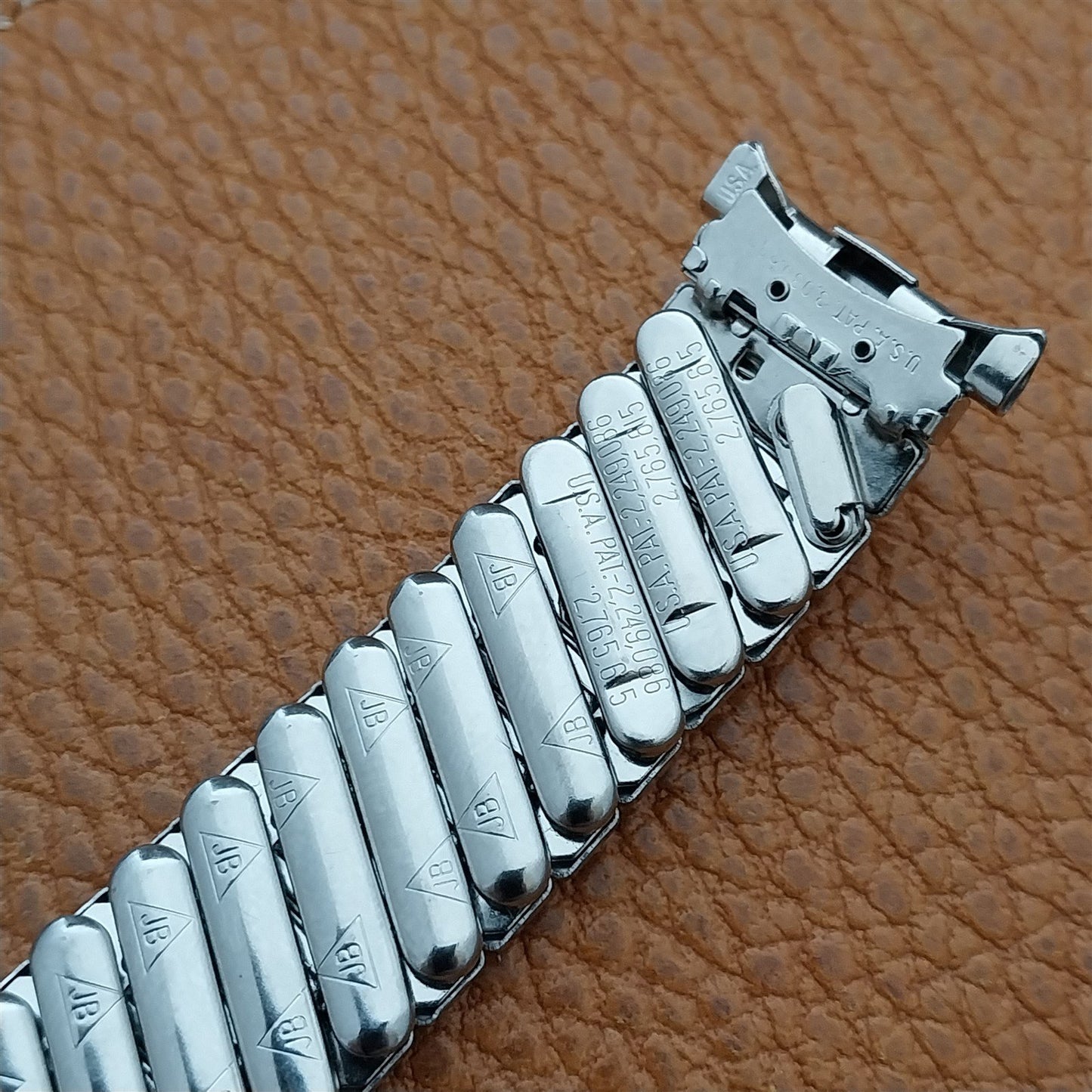 19mm 18mm 17mm JB Champion Stainless Steel Stretch NOS Unused 1960s Watch Band